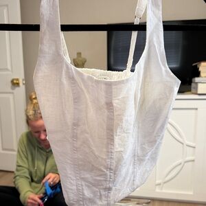 Abercrombie & Fitch Cream Women's Top